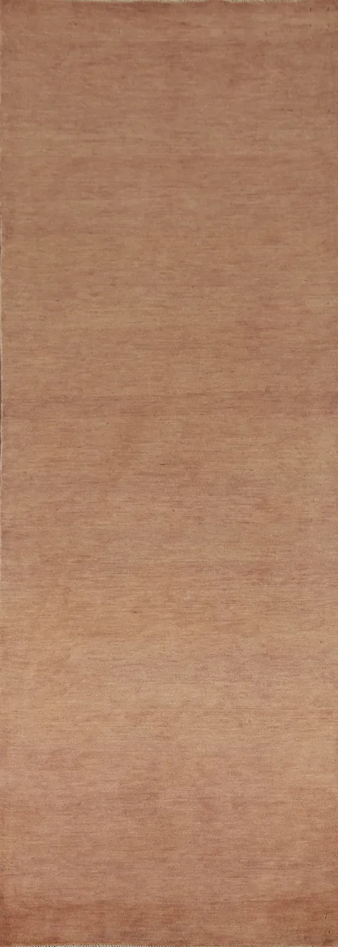 Light Brown Gabbeh Oriental Runner Rug 3x12
