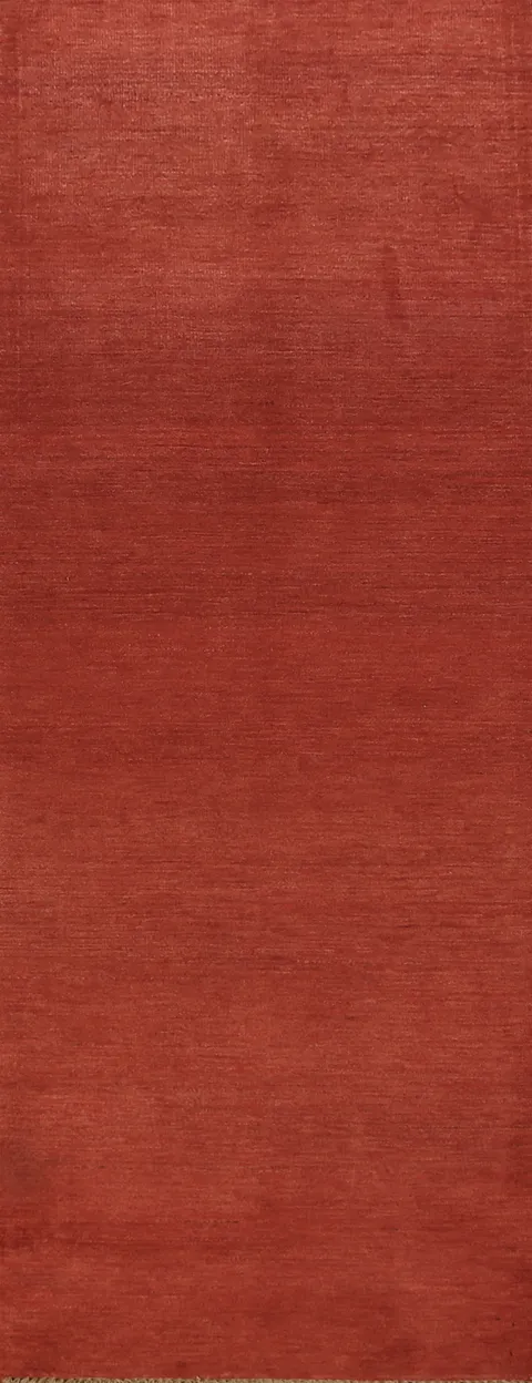 Handmade Modern Gabbeh Wool Runner Rug 3x10