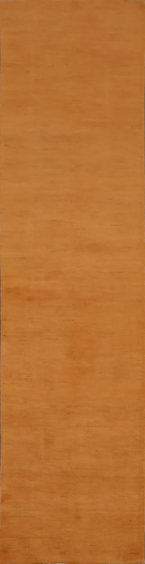Orange Modern Gabbeh Wool Runner Rug 3x10