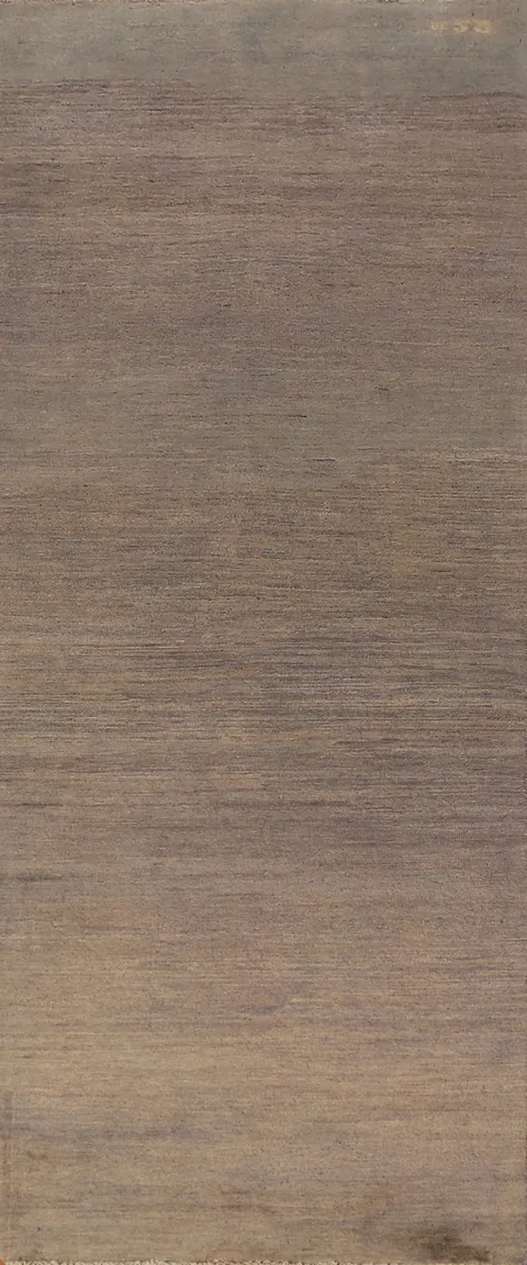 Brown & Gray Modern Gabbeh Wool Runner Rug 3x10