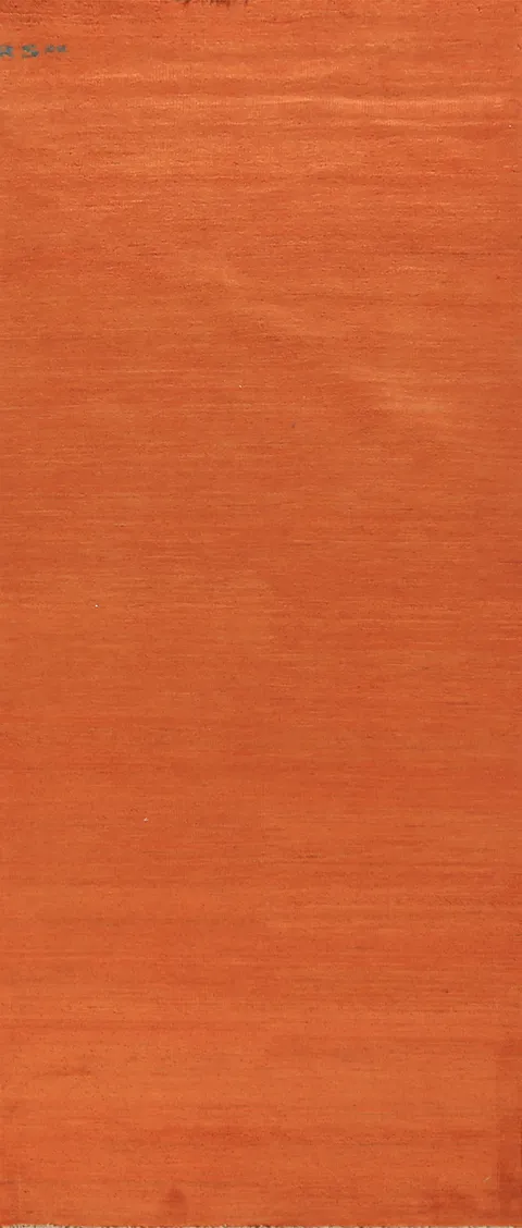 Orange Wool Gabbeh Oriental Runner Rug 3x10