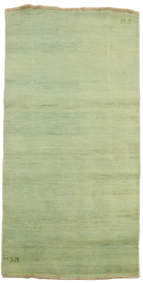 Light Green Wool Gabbeh Modern Oriental Rug 3x6