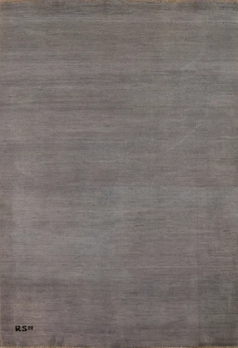Gray Gabbeh Modern Wool Accent Rug 4x6