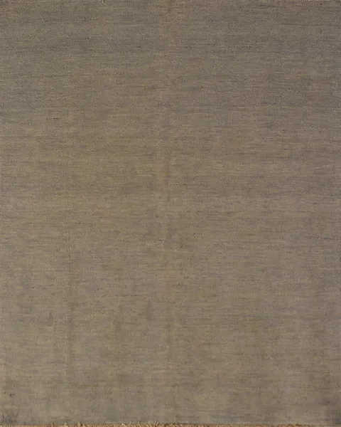 Gray & Beige Wool Gabbeh Oriental Rug 4x5