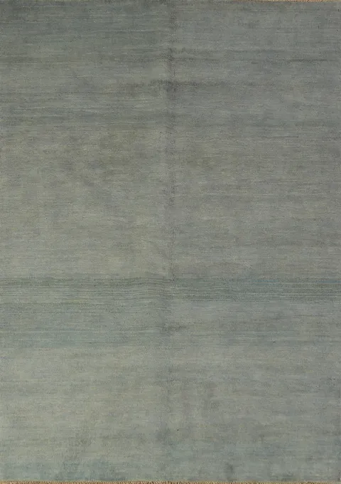 Blue & Green Gabbeh Modern Wool Accent Rug 4x6