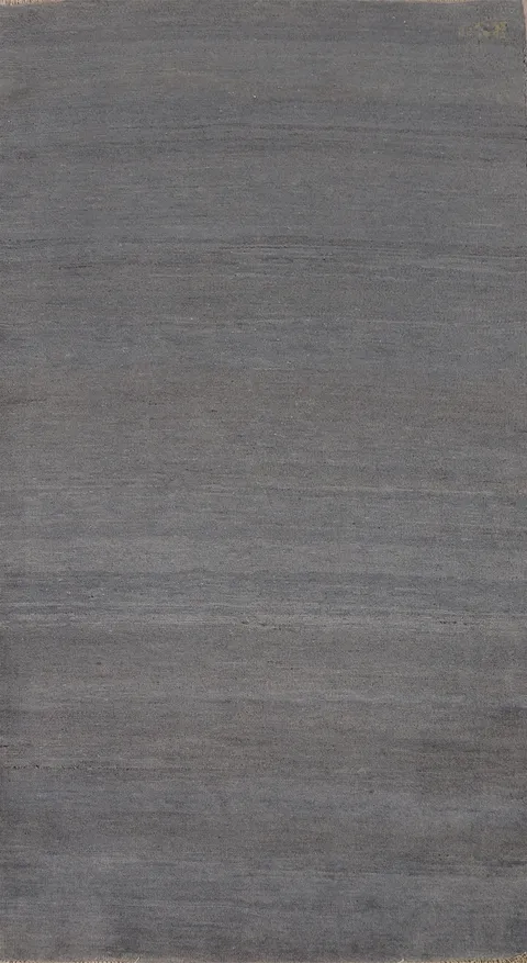Gray Blue Handmade Gabbeh Oriental Rug 3x6
