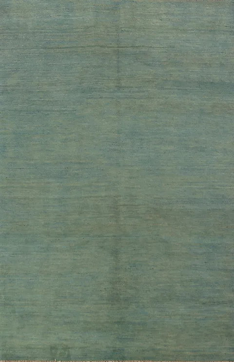 Green & Blue Gabbeh Oriental Rug 3x6