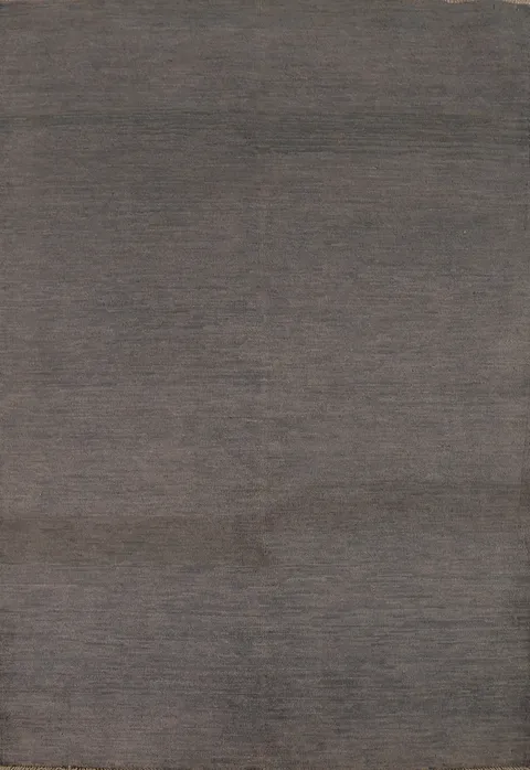 Handmade Gray Gabbeh Modern Wool Accent Rug 4x6