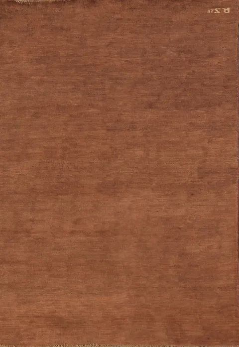 Brown Gabbeh Modern Wool Accent Rug 4x6