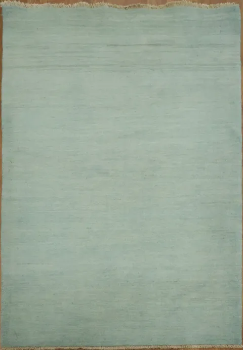 Blue & Green Wool Gabbeh Oriental Foyer Rug 3x5