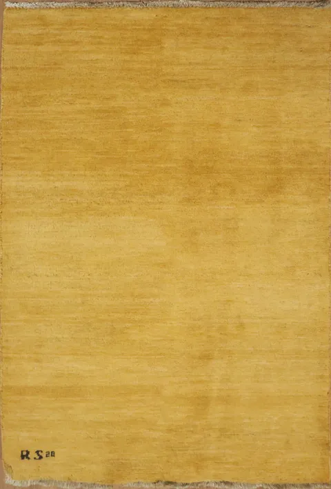 Modern Gabbeh Wool Rug 3x4