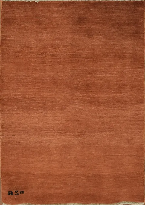 Modern Gabbeh Wool Rug 3x4