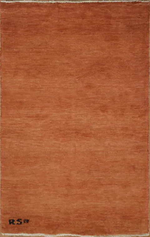 Modern Gabbeh Wool Rug 3x4