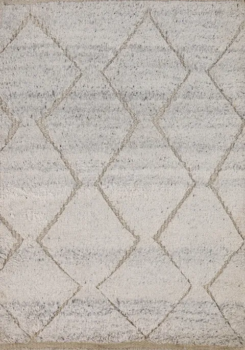 Geometric Wool Moroccan Oriental Accent Rug 2x3