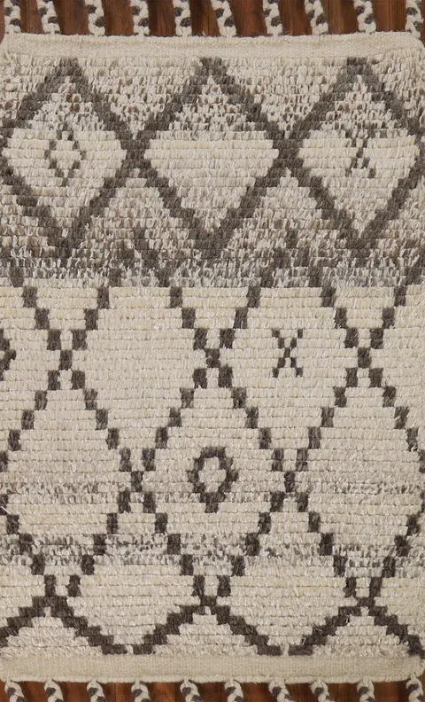Trellis Wool Moroccan Oriental Accent Rug 2x3
