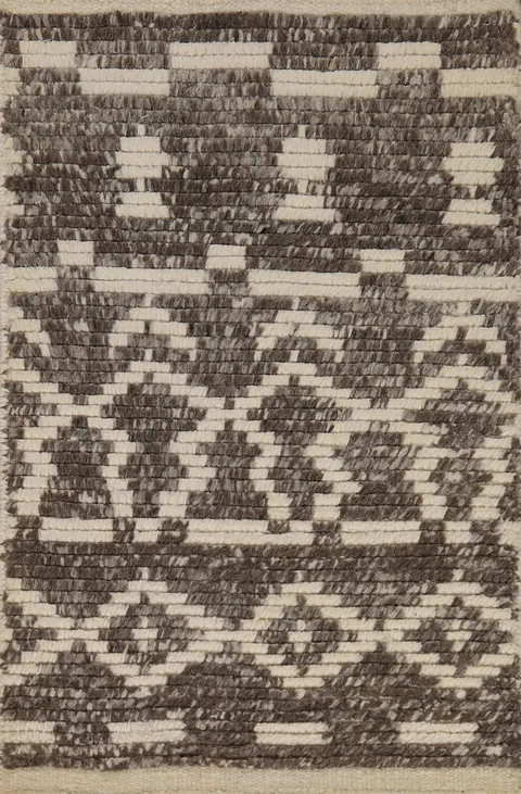 Striped Wool Moroccan Oriental Accent Rug 2x3