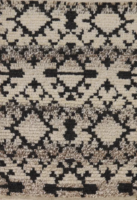 Geometric Wool Moroccan Oriental Accent Rug 2x3