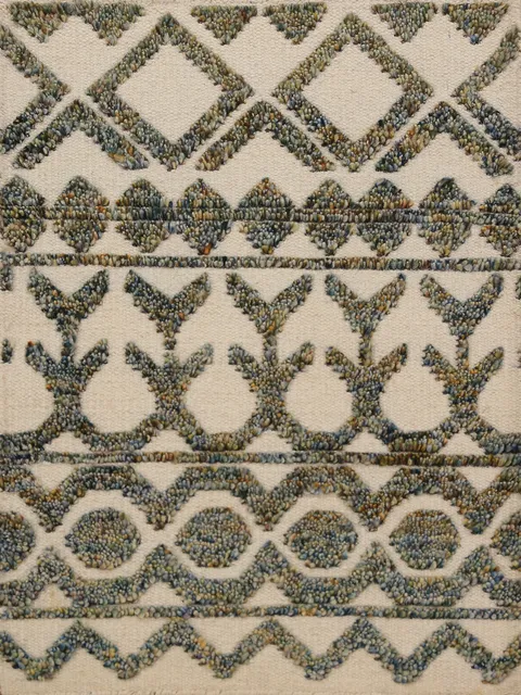 Geometric Wool Moroccan Oriental Accent Rug 2x3