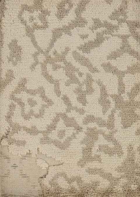 Abstract Wool Moroccan Oriental Accent Rug 2x3