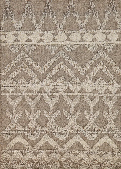 Earth Tone Wool Moroccan Indian Accent Rug 2x3