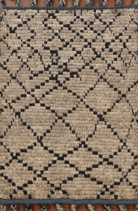 Handmade Wool Moroccan Oriental Accent Rug 2x3