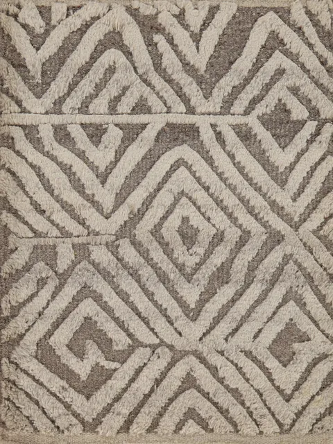 Geometric Wool Moroccan Foyer Indian Rug 2x3