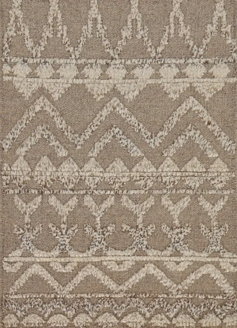 Earth Tone Wool Moroccan Oriental Accent Rug 2x3