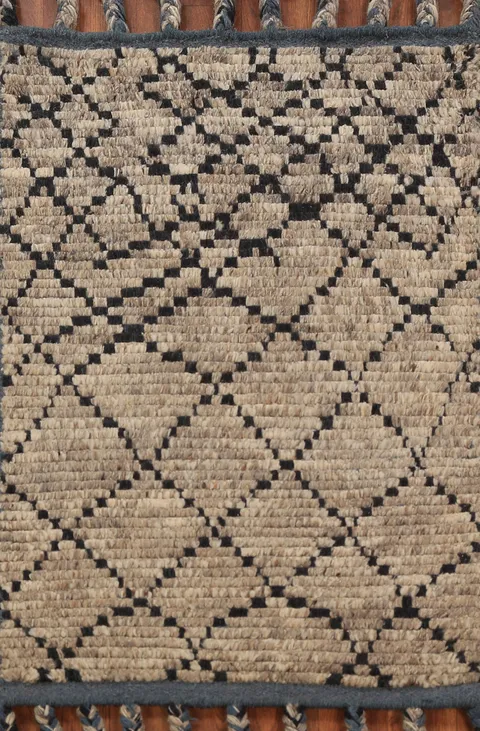 Striped Wool Moroccan Oriental Accent Rug 2x3