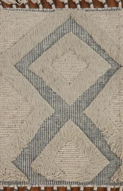 Geometric Wool Moroccan Indian Accent Rug 2x3