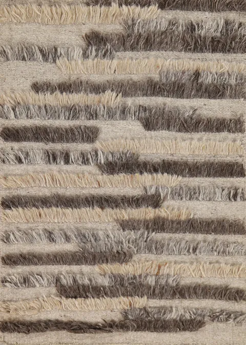 Plush Handmade Wool Moroccan Indian Accent Rug 2x3