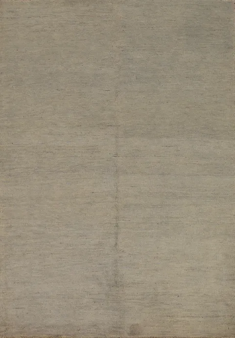 Beige & Gray Gabbeh Wool Modern Rug 4x6