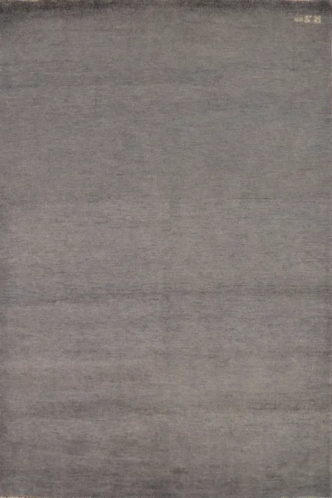 Handmade Gray Gabbeh Wool Modern Rug 4x6
