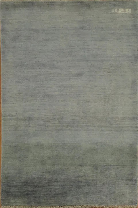 Jean Blue Wool Gabbeh Hand-made Foyer Rug 3x4