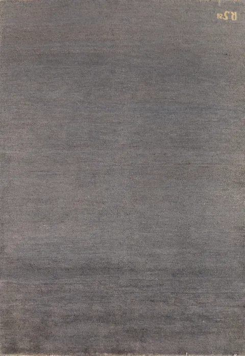 Gray & Blue Gabbeh Modern Wool Foyer Rug 3x5