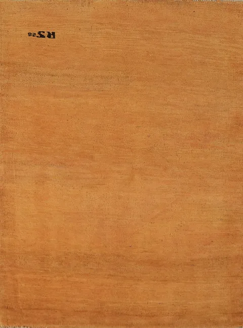 Orange Handmade Gabbeh Oriental Accent Rug 3x4