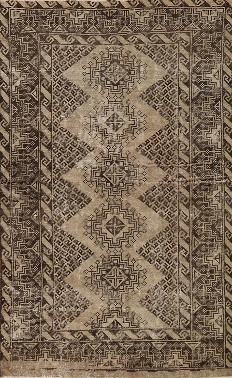 Tribal Geometric Wool Qashqai Persian Rug 4x6
