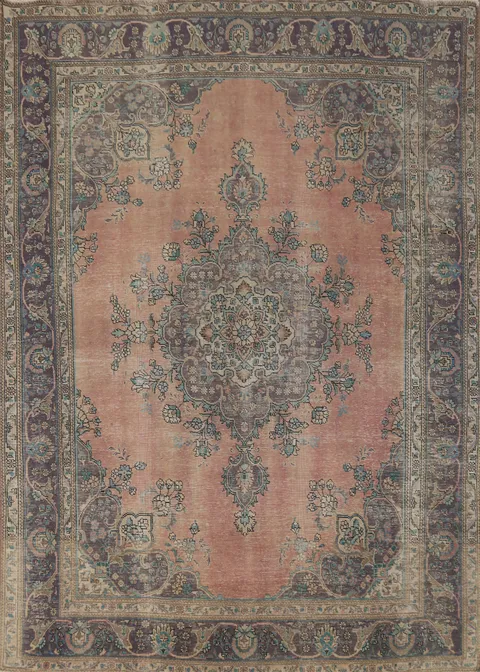 Handmade Wool Medallion Tabriz Persian Area Rug 8x11