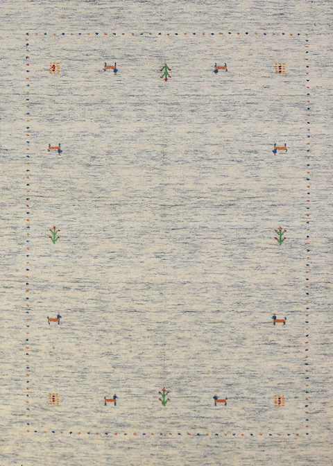 Tribal Wool Gabbeh Oriental Rug 4x6
