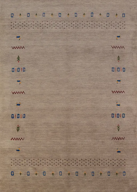Handmade Wool Gabbeh Oriental Rug 5x7