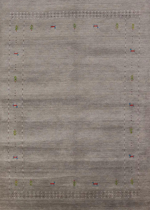 Tribal Wool Gabbeh Oriental Area Rug 6x8