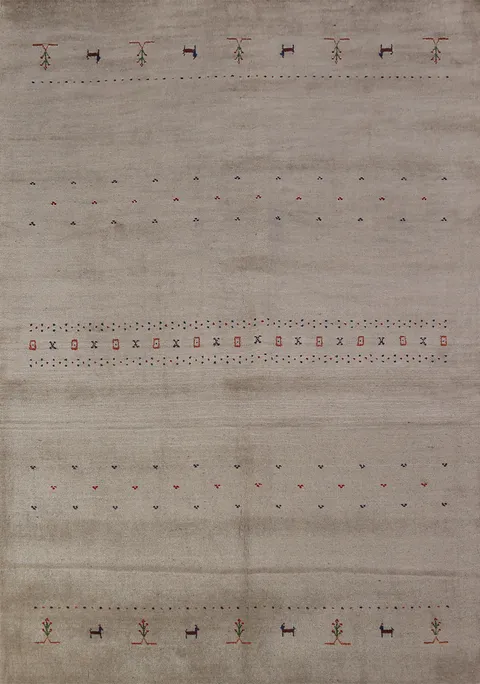 Tribal Wool Gabbeh Oriental Area Rug 6x8