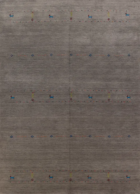 Tribal Wool Gabbeh Oriental Area Rug 6x8