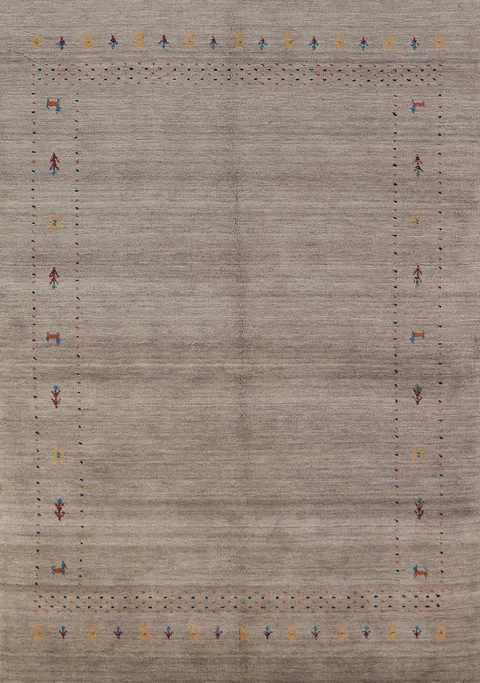Tribal Wool Gabbeh Oriental Area Rug 5x8