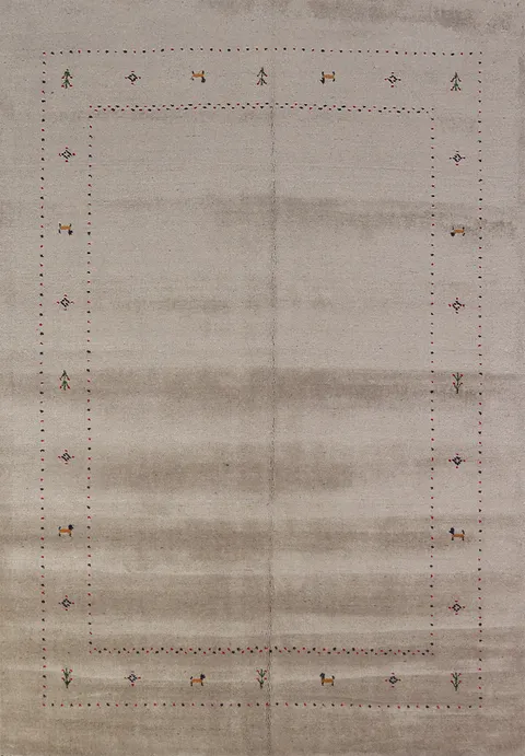 Tribal Wool Gabbeh Oriental Area Rug 6x8