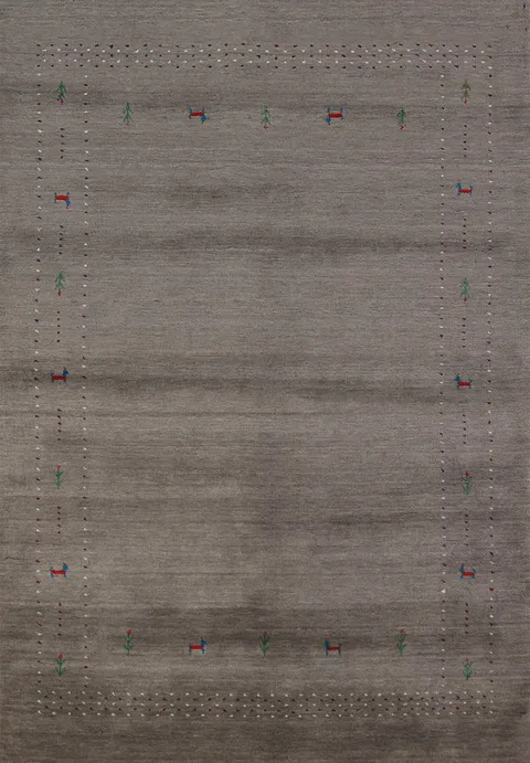 Tribal Wool Gabbeh Oriental Area Rug 6x8