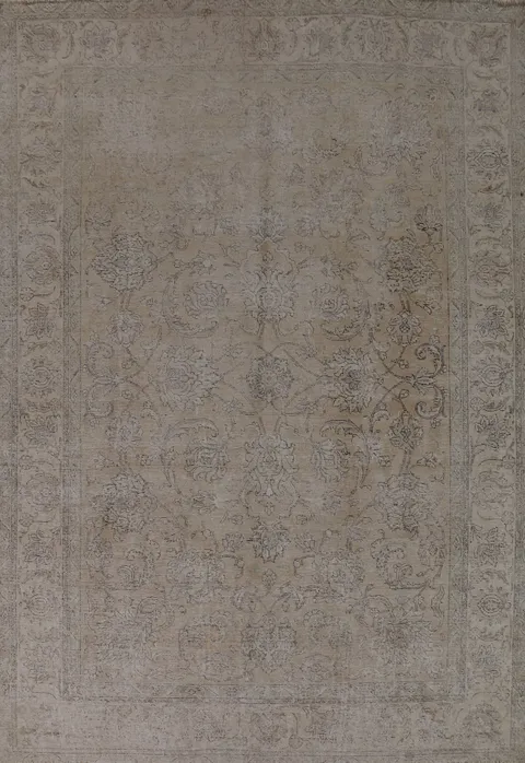 Handmade Wool Floral Tabriz Persian Area Rug 8x11