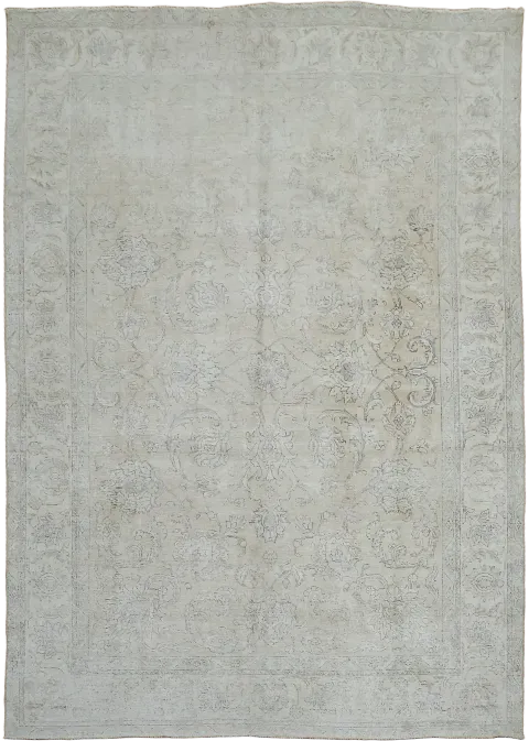 Handmade Wool Floral Tabriz Persian Area Rug 8x11