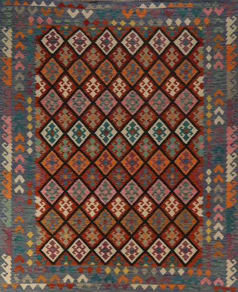 South Western Style Kilim Oriental Area Rug 8x10
