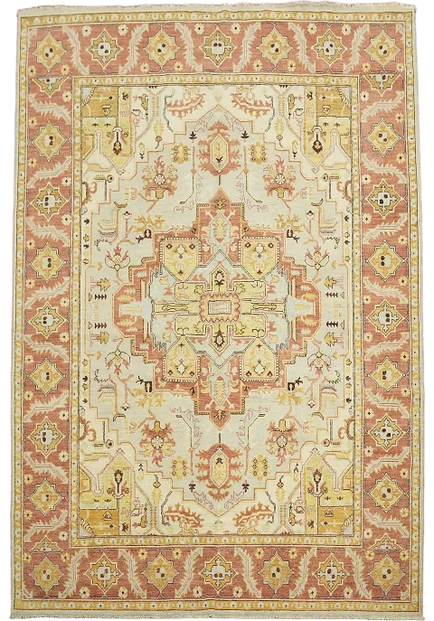 Traditional Persian-Inspired Light Blue Area Rug for Elegant Living Rooms 8x10 ft