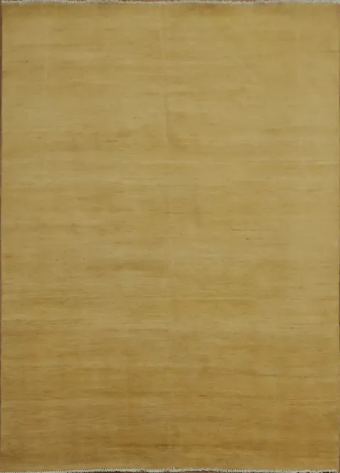 Yellow Wool Gabbeh Modern Area Rug 7x9